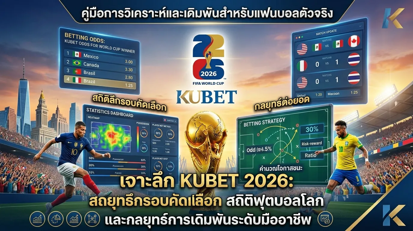 เจาะลึก KUBET 2026: สถิติฟุตบอลโลกและกลยุทธ์การเดิมพันระดับมืออาชีพ