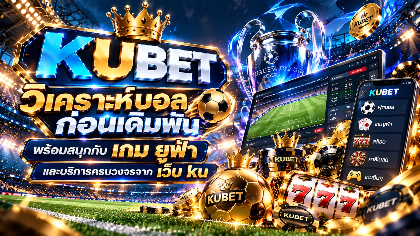 วิ เค ราะ บอล ก่อนเดิมพัน พร้อมสนุกกับ เกม ยู ฟ่า และบริการครบวงจรจาก เว็บ ku
